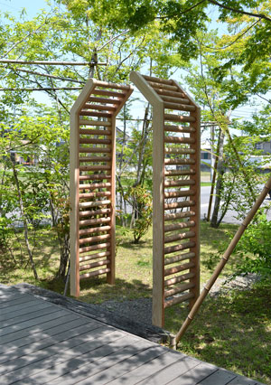 木製ゲート　ラダー